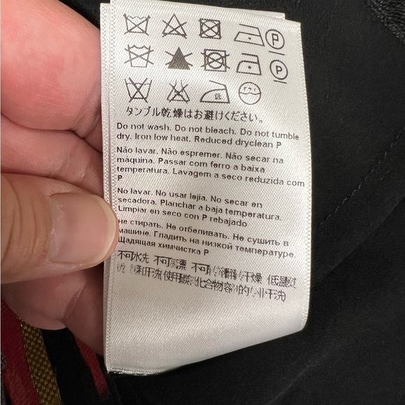 Escada Womens Silk Blend Sheer Multicolor Abstract A Line Belted Dress Size 38 - Picture 8 of 10